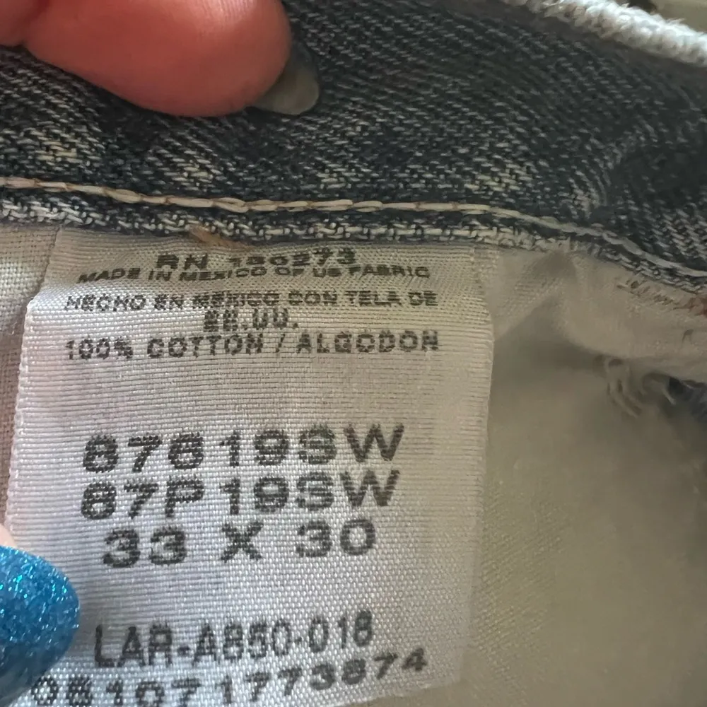 Rustler Light Blue Distressed Jean Shorts - Image 3