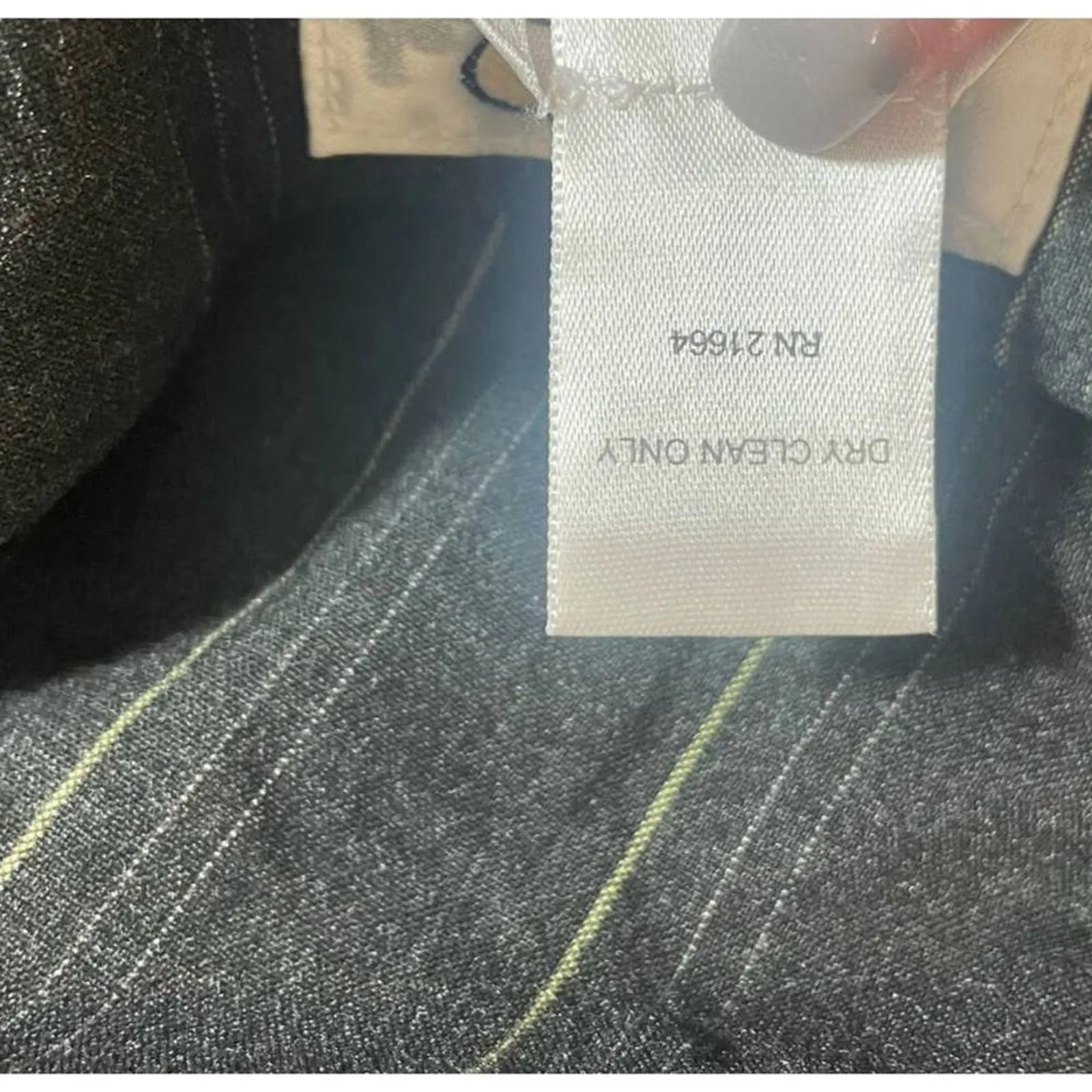 Vintage‎ Talbots Women Pants 14W Black Pinstripe Wide Leg Trouser - Image 10