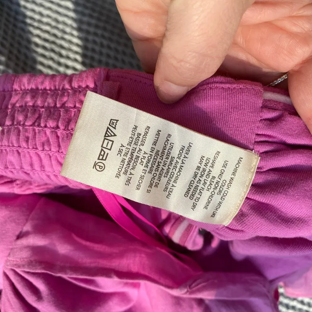 Anthropologie Pink Ruffled Tie Front Tube Top Size XS - Image 7