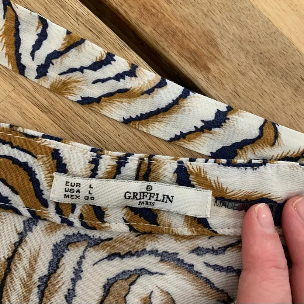 Grifflin Paris Zebra Print Wrap Skirt L Size L - Image 5