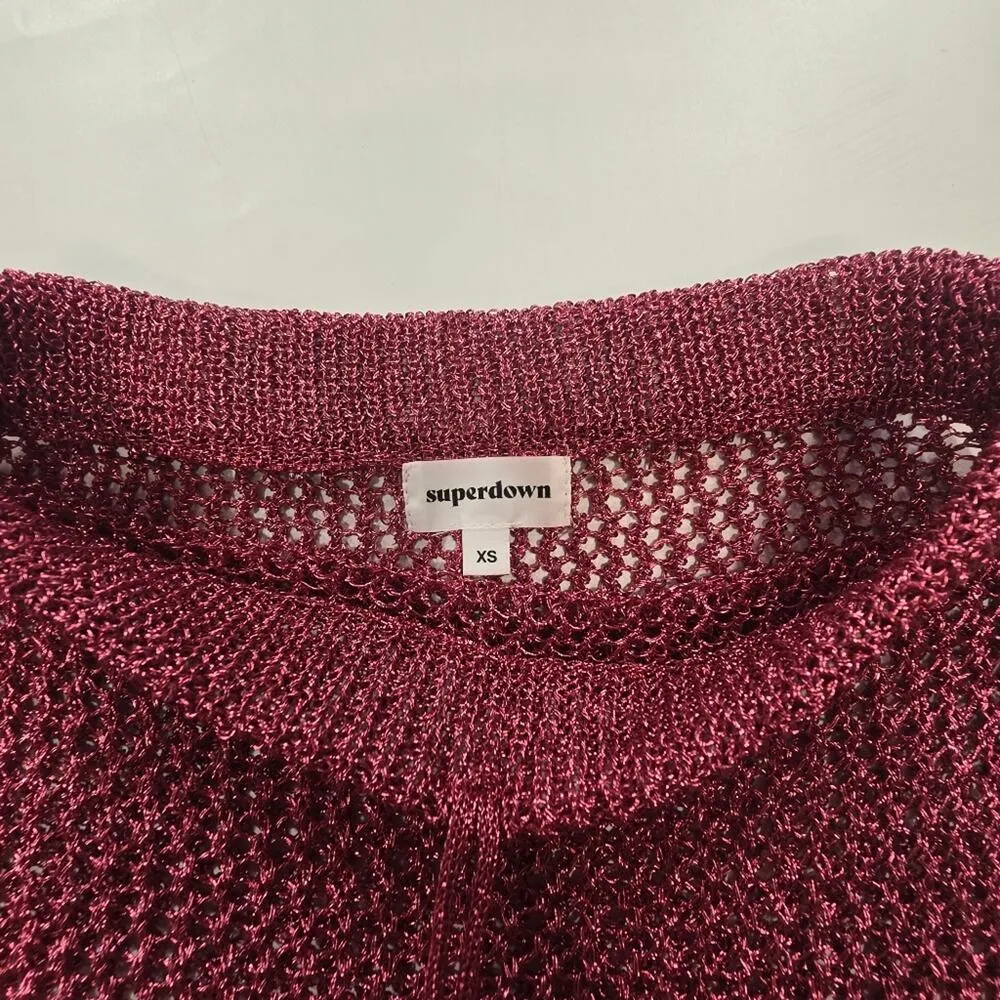 Superdown Gabija Skirt Set in Pink Metallic XS - Image 6