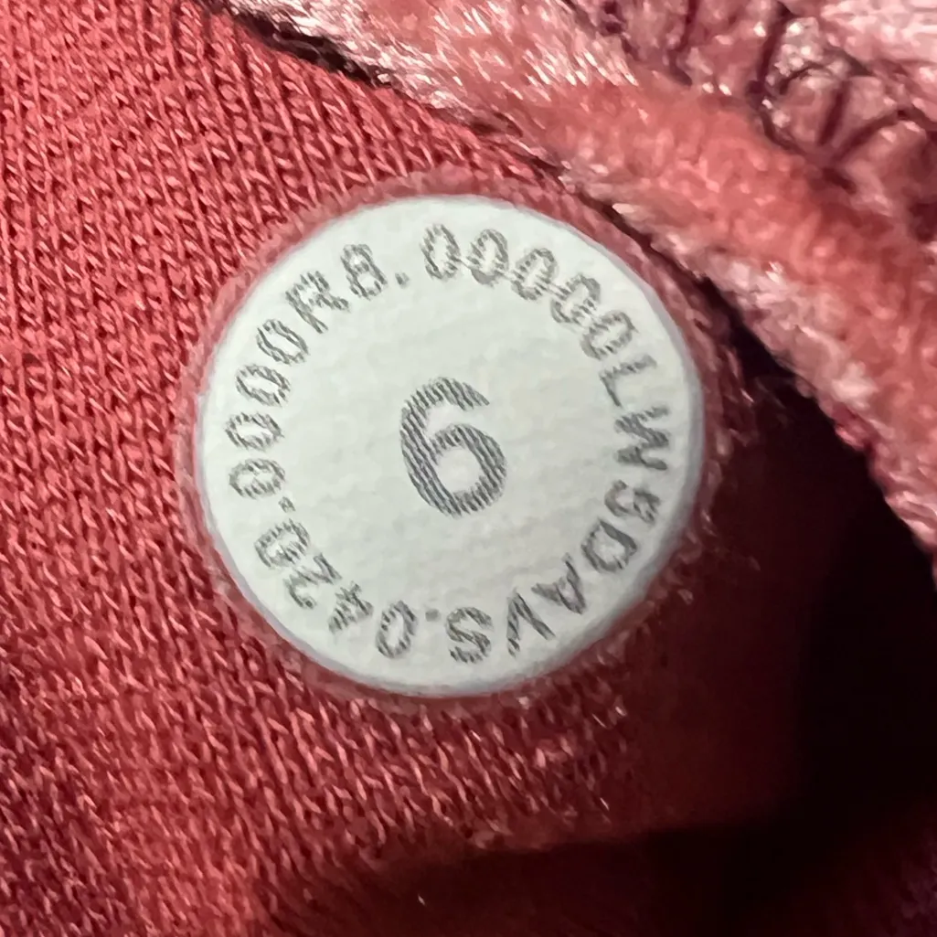 Lululemon Wunder Lounge High Rise Tight 28” Crushed Velvet Soft Cranberry Size 6 - Image 9