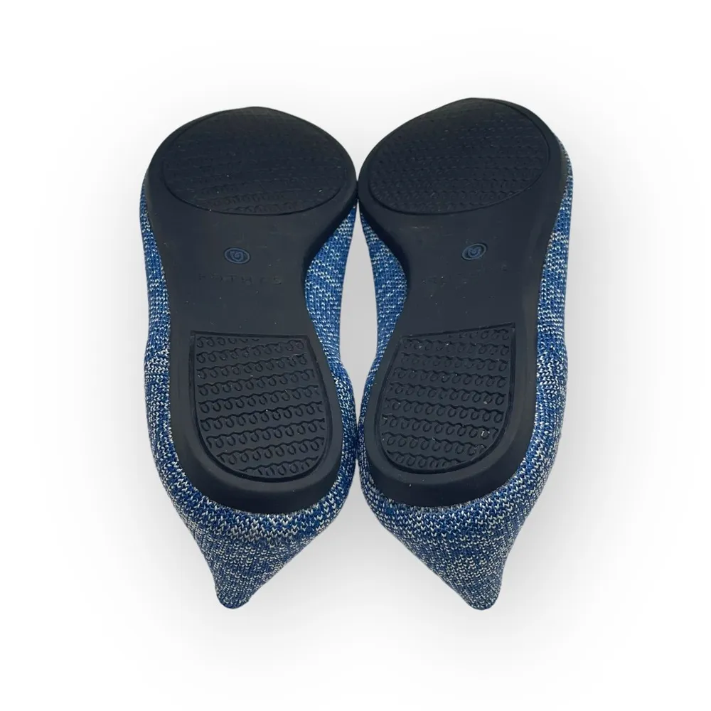 VHTF: Rothy’s ➤ The Point Ballet Flat ➤ Indigo Heather Blue ➤ 8M ➤ Retired Color - Image 10