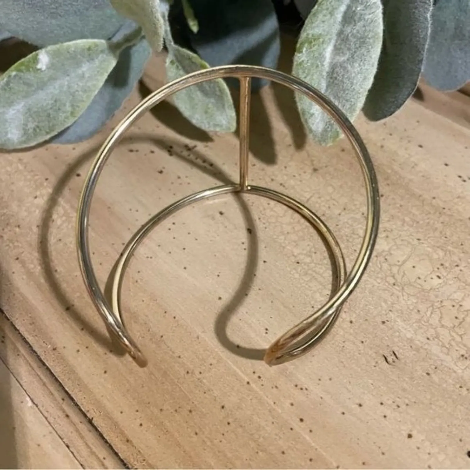 Gold Tone Cuff Bracelet - Image 4