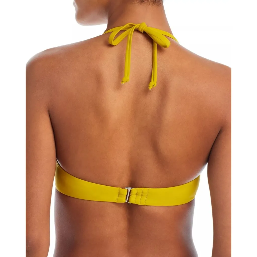 Andrea Iyamah Yellow Fula Ruffle Underwire Bikini Set Top & Bottom – Size S NWT - Image 4