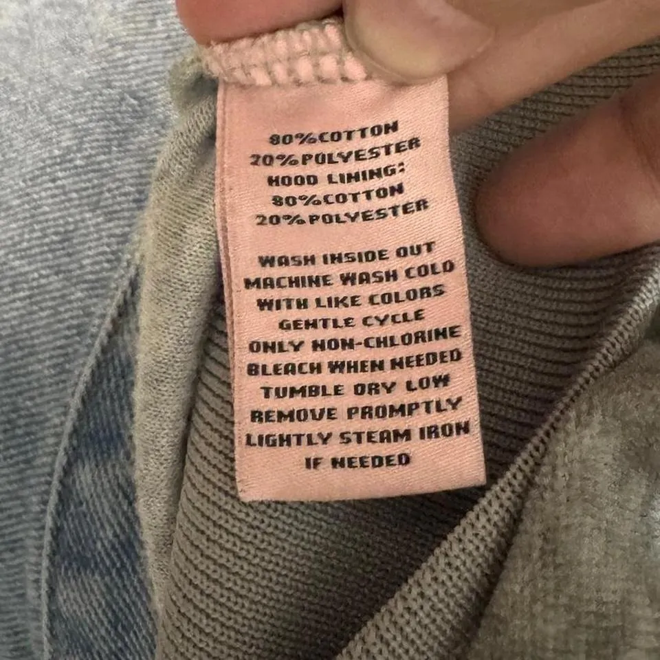 Juicy Couture Gray Zip Hoodie Rhinestone J Pull Y2K Streetwear Lounge Small - Image 7