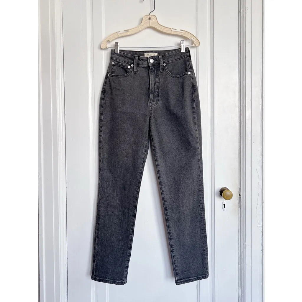 Madewell • The Curvy Perfect Vintage Jean slim tapered mom black Lunar Wash - Image 3