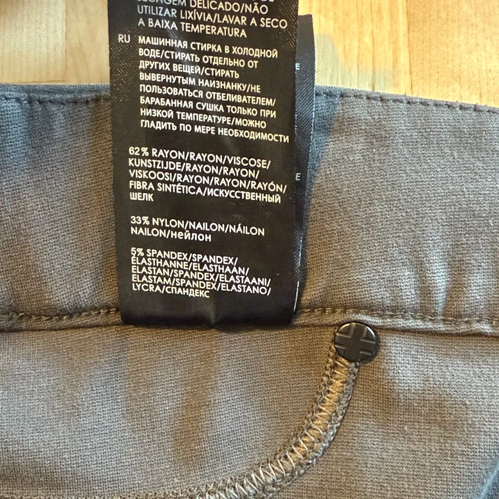 Liverpool Mid-Rise Kimberly Pull-On Bootcut Gray Ponte Knit Pants, 10 / 30 - Image 8