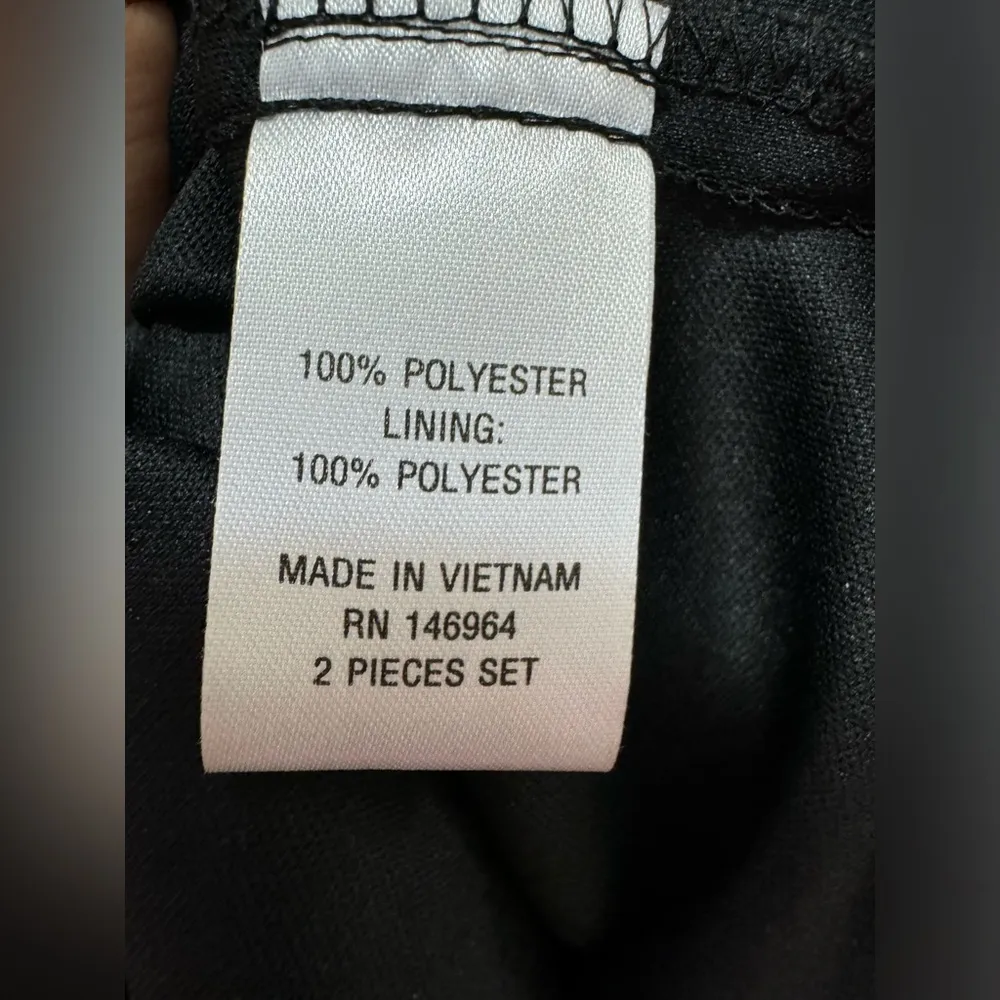 Vintage 90s Signature By Robbie Bee Petite Green Multi Printed Chiffon Dress 12 - Image 4