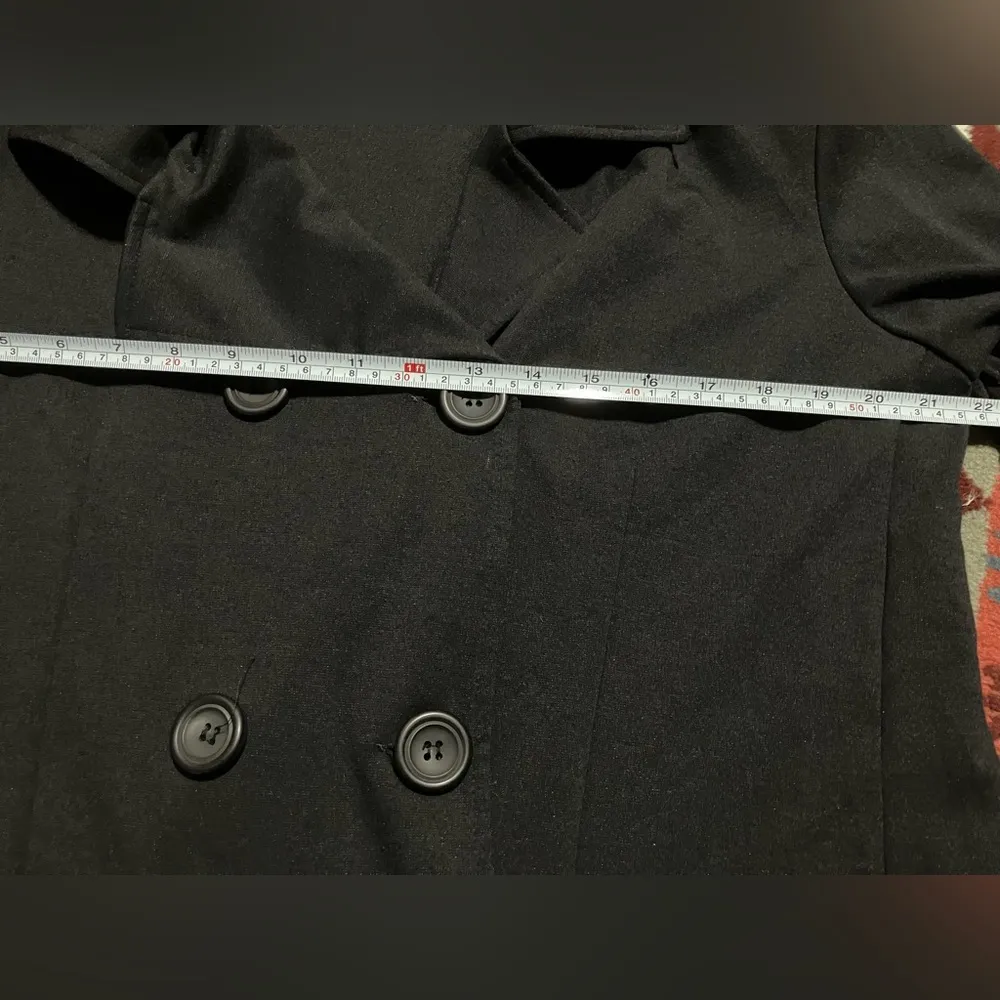 Molly and Maxx Black unlined Double Breasted Knit Jacket. Sz XL - Image 6