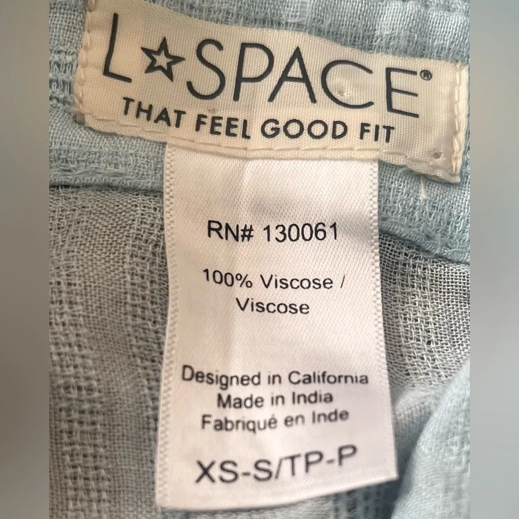 L*Space Light Blue Swim Coverup, Size XS - Image 7