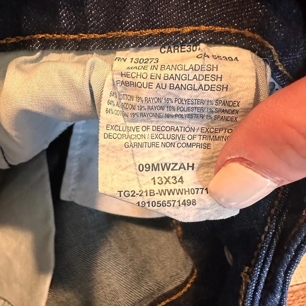 Wrangler Premium Mid Rise Bootcut Jeans Size 13x34 - Image 4