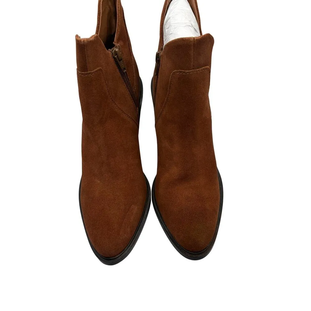 Seychelles Brown Suede Pretty Little Bird Ankle Boots Booties 6 Western Cowgirl - Image 4