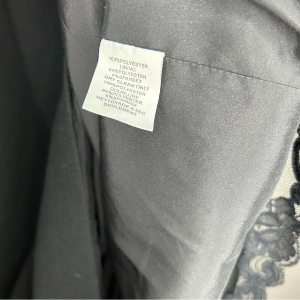 TRINA TURK Splash black ruffle mini shift dress women's size small 4 - Image 9