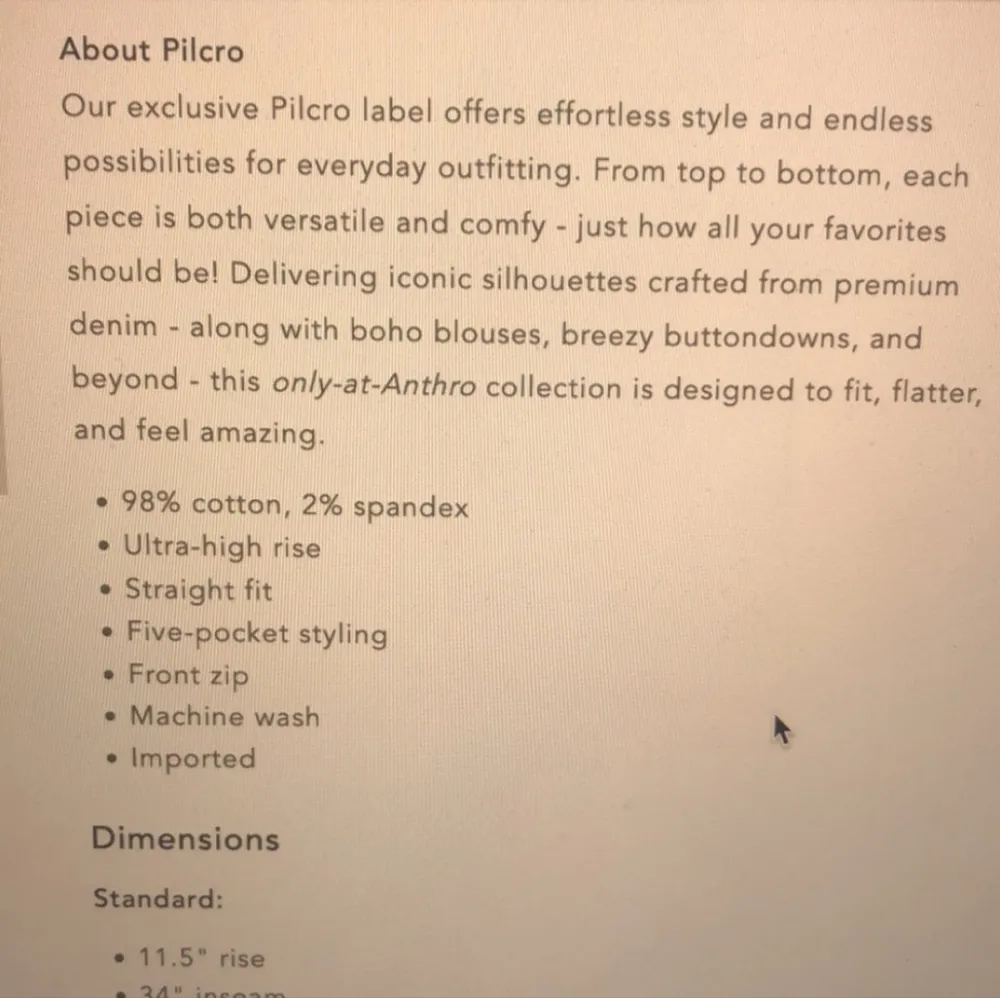 NWT  Pilcro and the Letterpress Straight the Split Bootcut Jeans 29 - Image 9