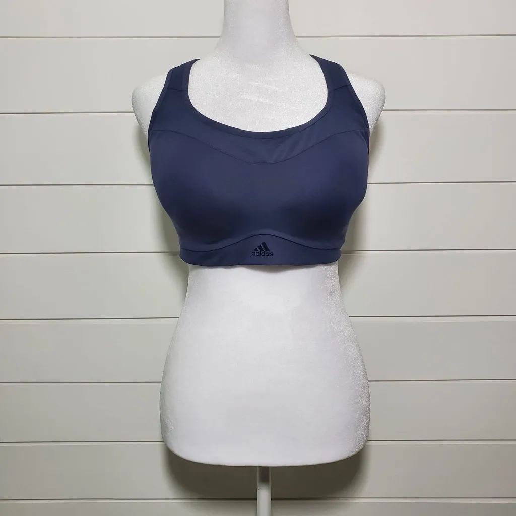 Adidas Women's‎ Training High Support Better Alpha bra, size L, shadow navy - Image 2