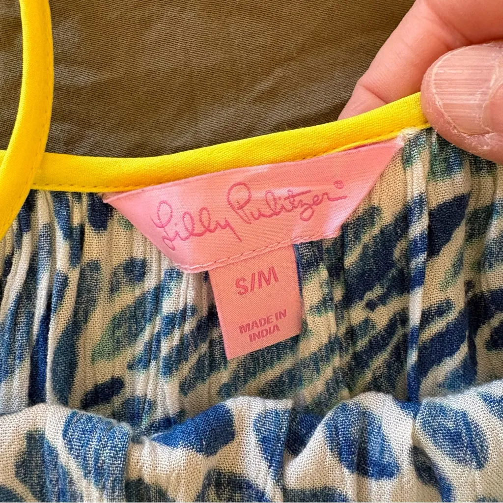 Lilly Pulitzer Kendra Maxi Dress in Brilliant Blue Tang. Size S/M. - Image 5