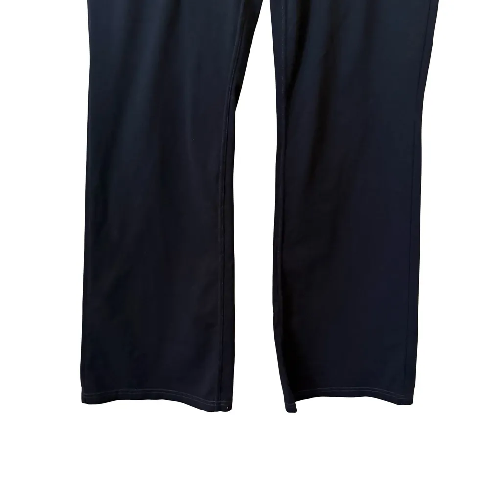 Athleta Bettona Classic Pants Womens Black Flared Pull On Yoga Lounge Gym XL - Image 3