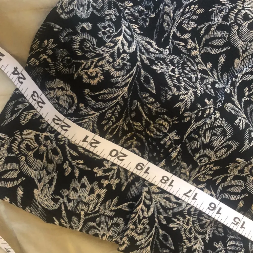 A New Day Casual Floral Bell Sleeve Dress Black & White L - Image 5