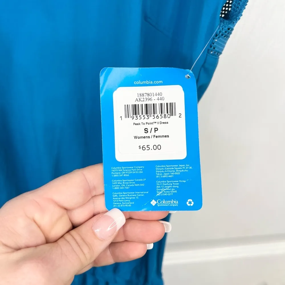 Columbia Women's Peak to Point II Short sleeve Blue Dress Size S Casual Outdoors - Image 13