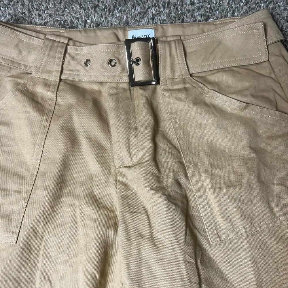 Princess Polly wide leg belted trouser pants size 4 - Image 10