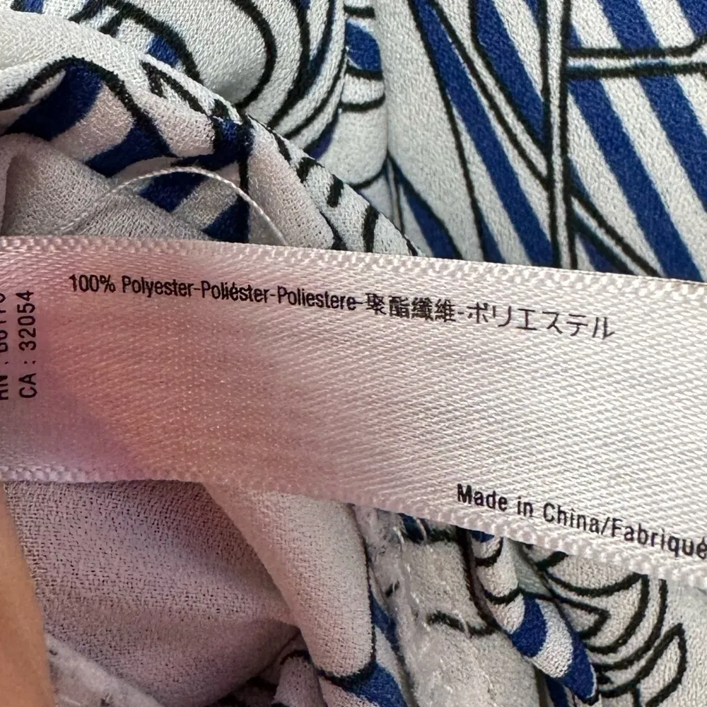 Akemi + Kin Anthropologie Savanah Floral and Stripe Open Kimono in Blue White OS - Image 9