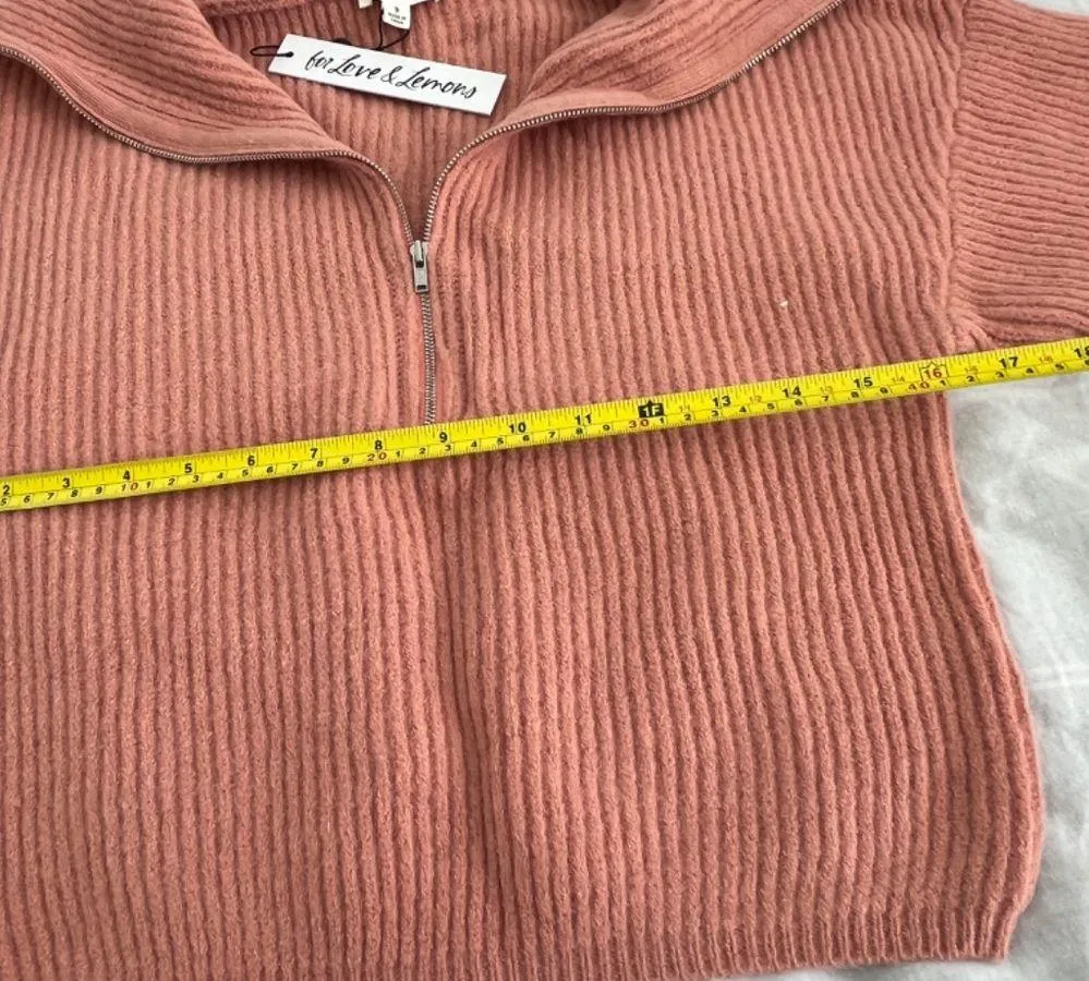 for love & lemons quarter zip knit sweater - Image 6