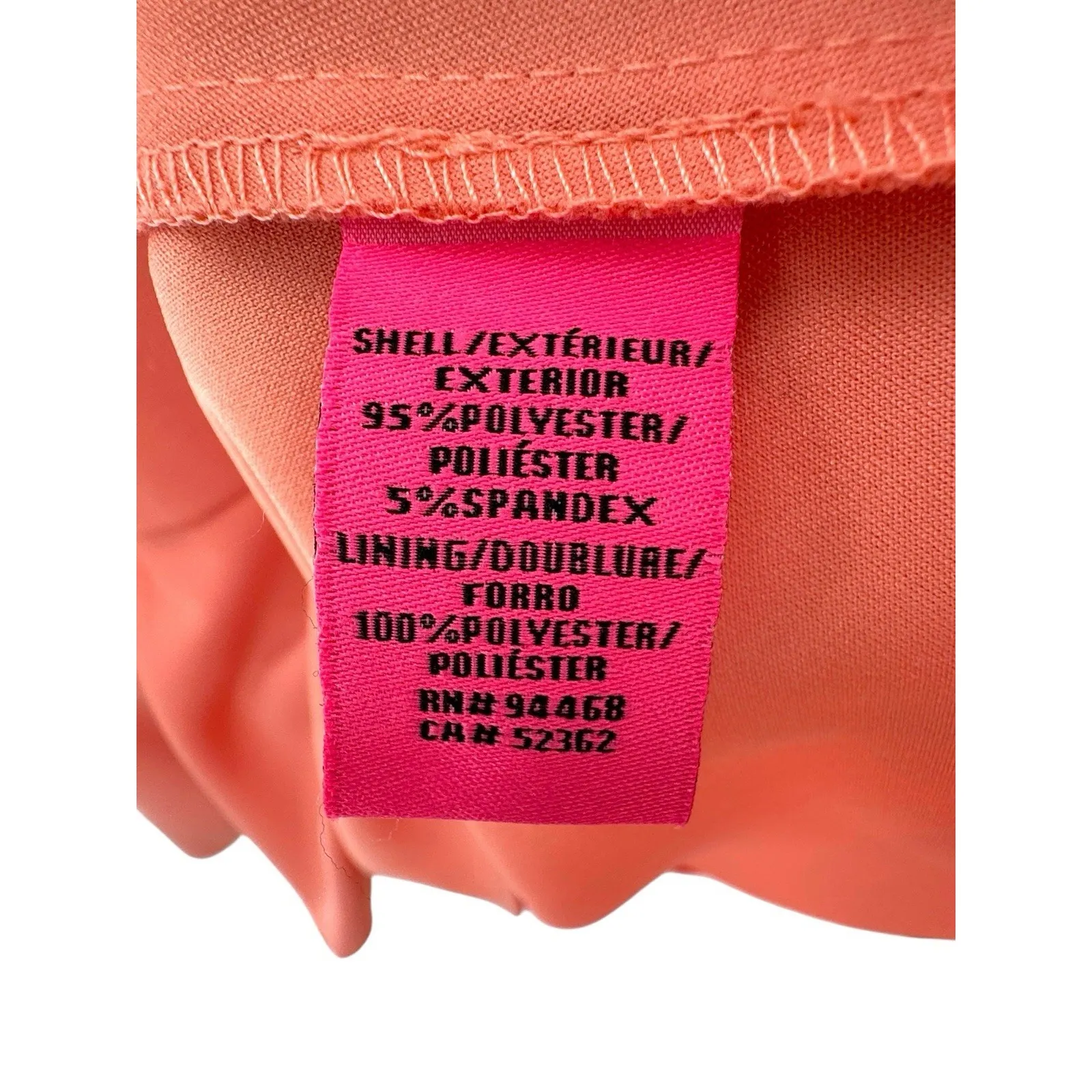 Betsey Johnson Coral Sleeveless Fit & Flare Dress Scallop Hem Size 12‎ - Image 4