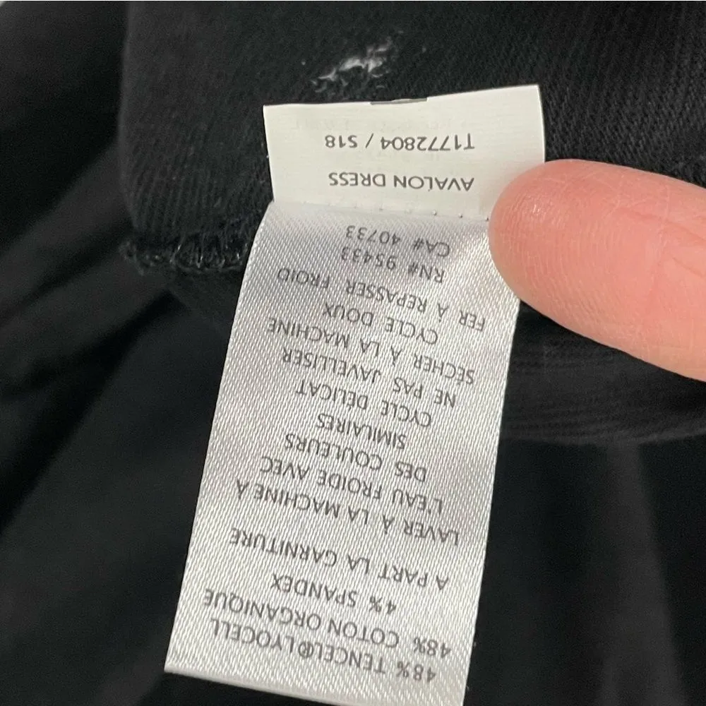 Toad&Co‎ Avalon Heathered Black Dress Size SMALL - Image 9