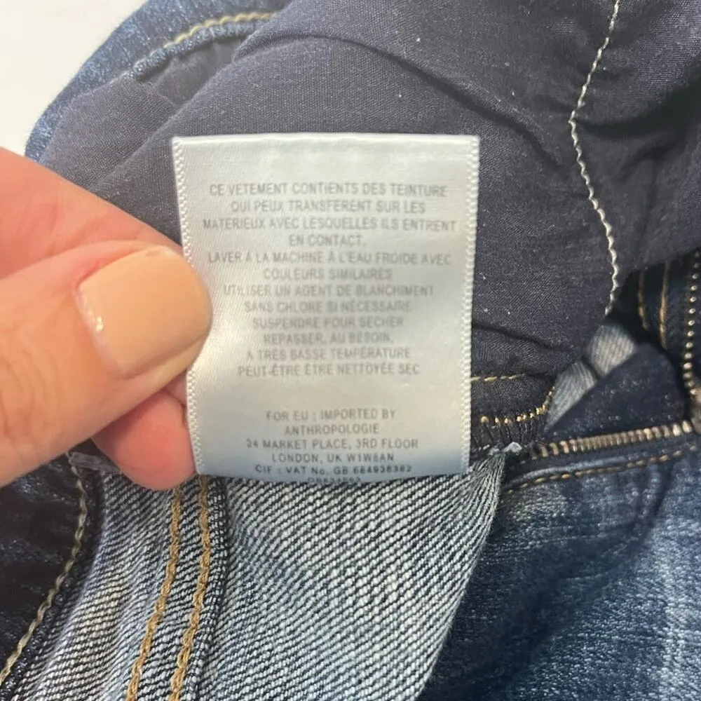 Pilcro and the Letterpress x Anthropologie Women's Script sz 28 Shorts 6” Inseam Blue - Image 9