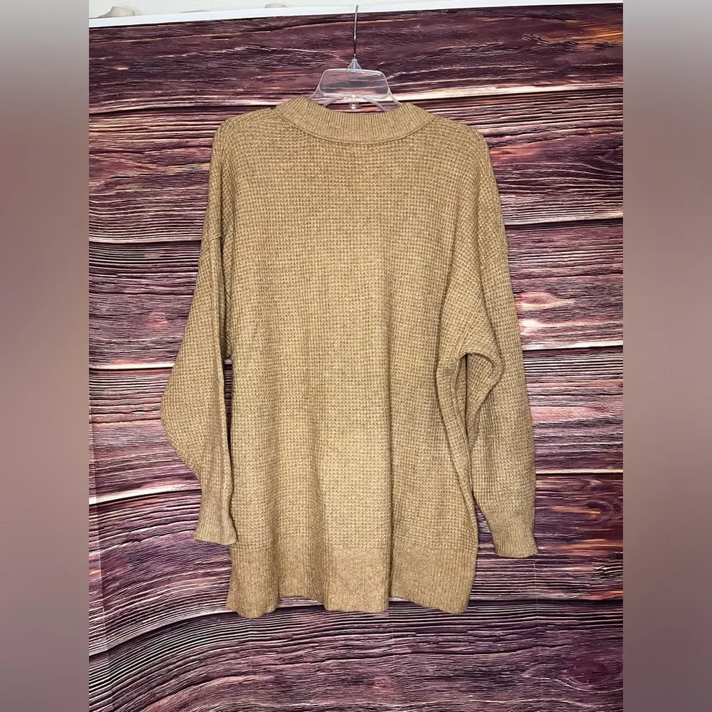 Aerie Oversized Longsleeve Orange Sweater. Size Small. - Image 7