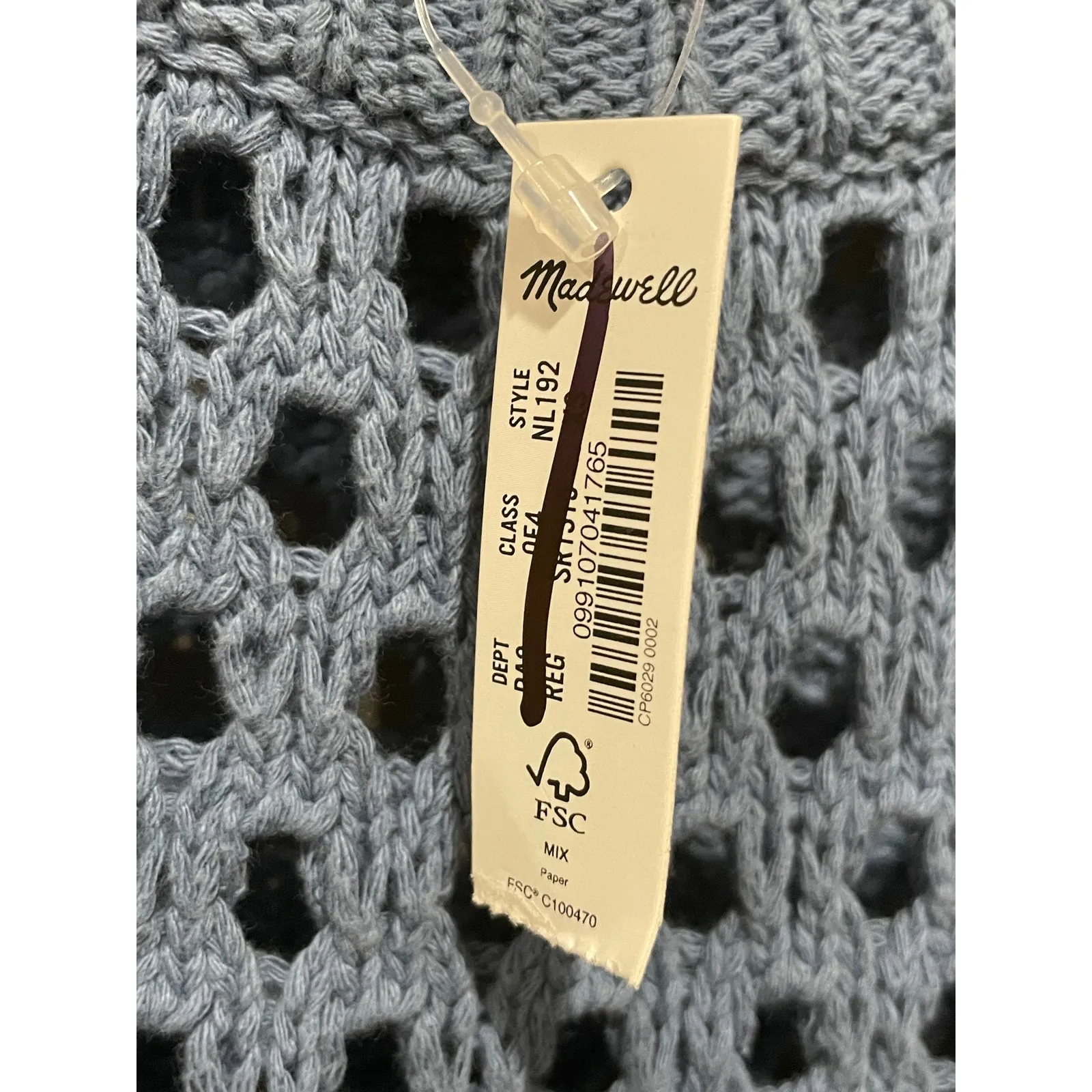 Madewell Open-Stitch Crop Sweater Vest Size‎ XXS New with Tags - Image 9