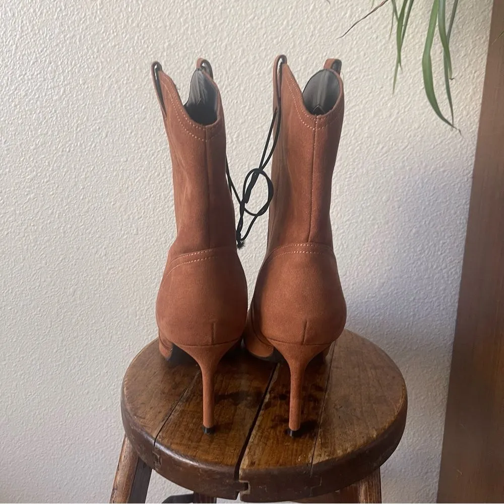 Worthington Women's Brown Size 11M Suede Ankle Boots - Image 4