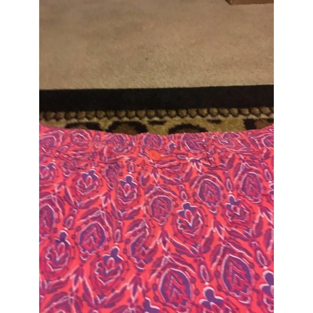 Faded Glory  Women's Printed Cuffed Shorts Zip Button Pockets Size 16 - Image 4