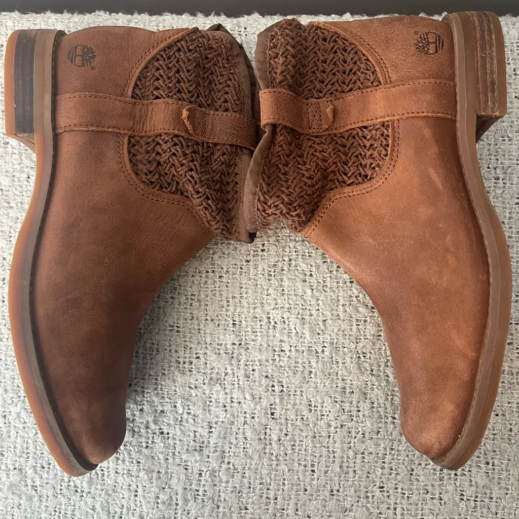 TIMBERLAND Sabin Hill Open Weave Leather‎ Boots - Image 5