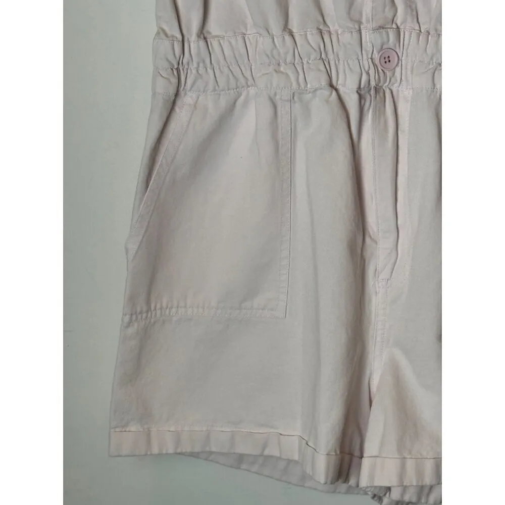 BlankNYC Romper Women Small Pink Cotton Collared‎ Hotel California Utility - Image 9