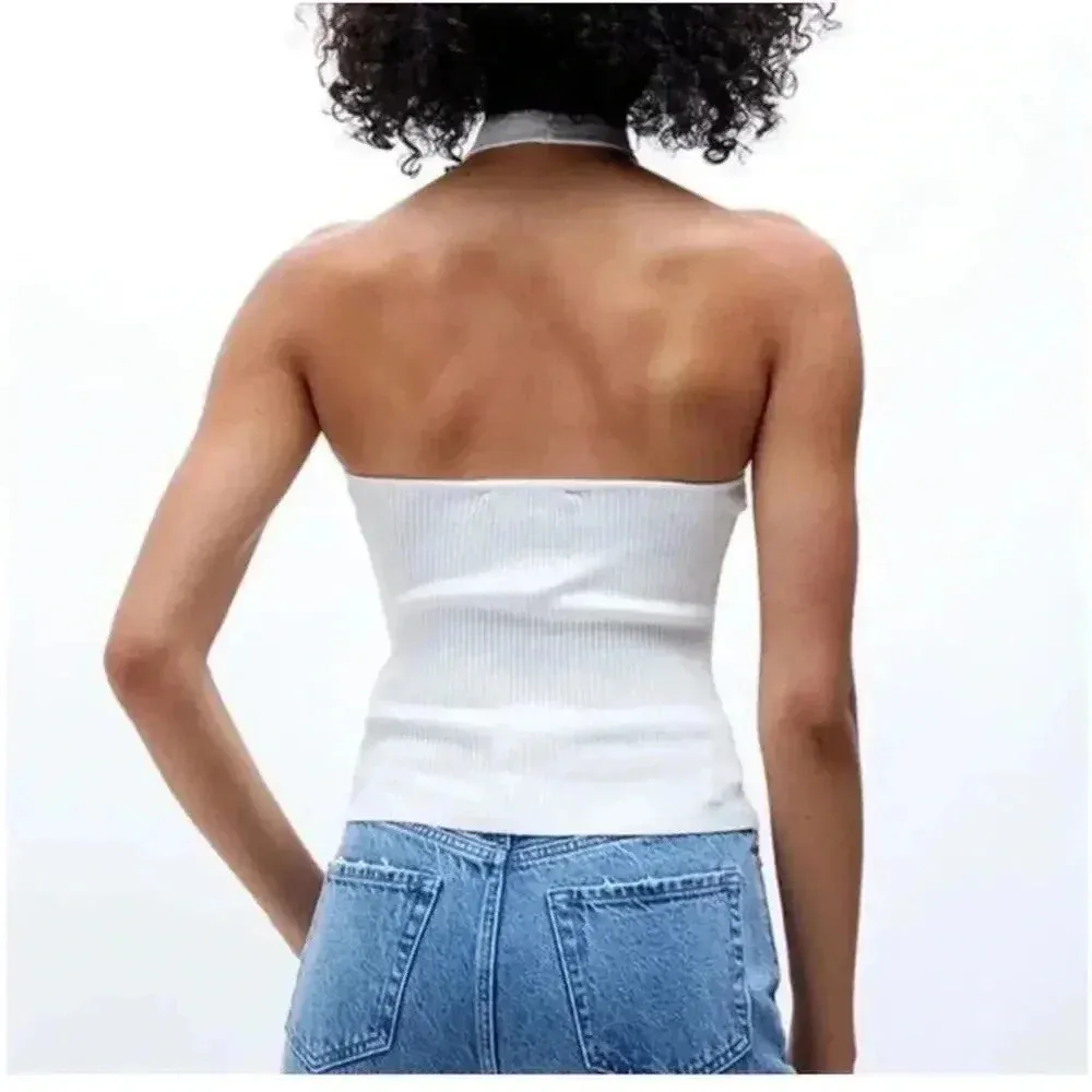 MINKPINK Maitland Knit Halter Top NWT S - Image 5