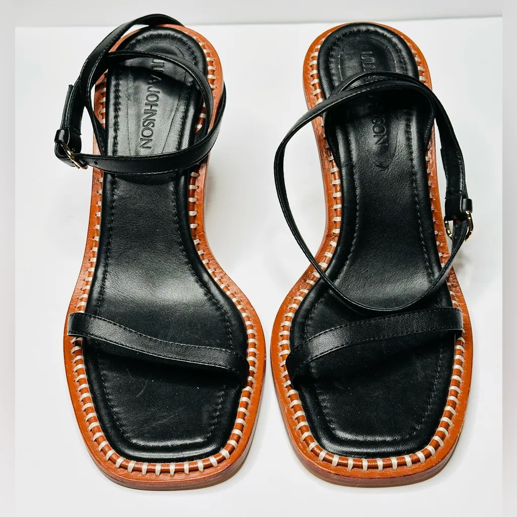 Ulla Johnson Lina Black Brown High Heel Sandal Shoes Size 41 NWOB - Image 14