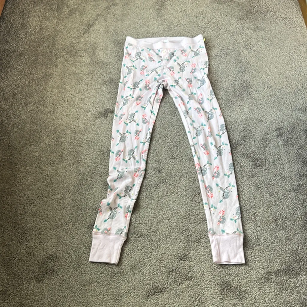 Old Navy Candy Cane Sloth Christmas Pajama Set SIZE M/S - Image 6