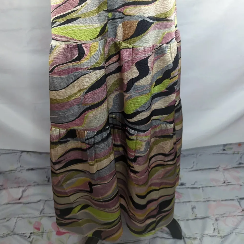 Ted Baker Warren Printed Button Through Cami Maxi Dress in‎ DUSTY PINK Size 6 US - Image 4
