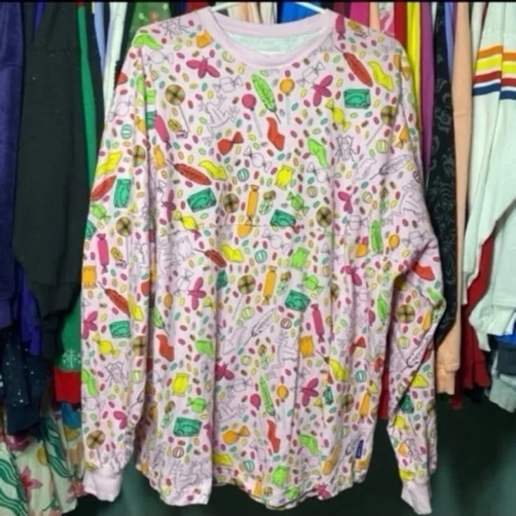 Universal studios Harry Potter honeydukes wizard candy shop spirit jersey L NWOT Pink Size L - Image 2