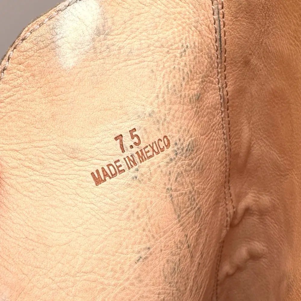 Anna Sui x Bed Stu Lucianna Tooled Embossed Leather Boots Black Size 7.5 - Image 14