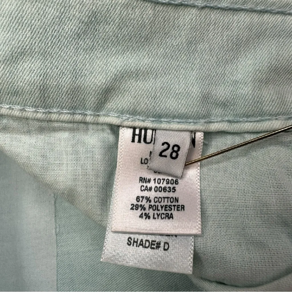 HUDSON Mint Green Nico Skinny Jeans Size 28 - Image 8