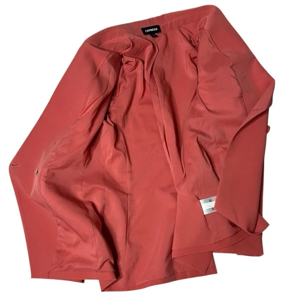 EXPRESS Blazer Suit Jacket Double Breasted Lined Pockets Womens Size Small - Image 8