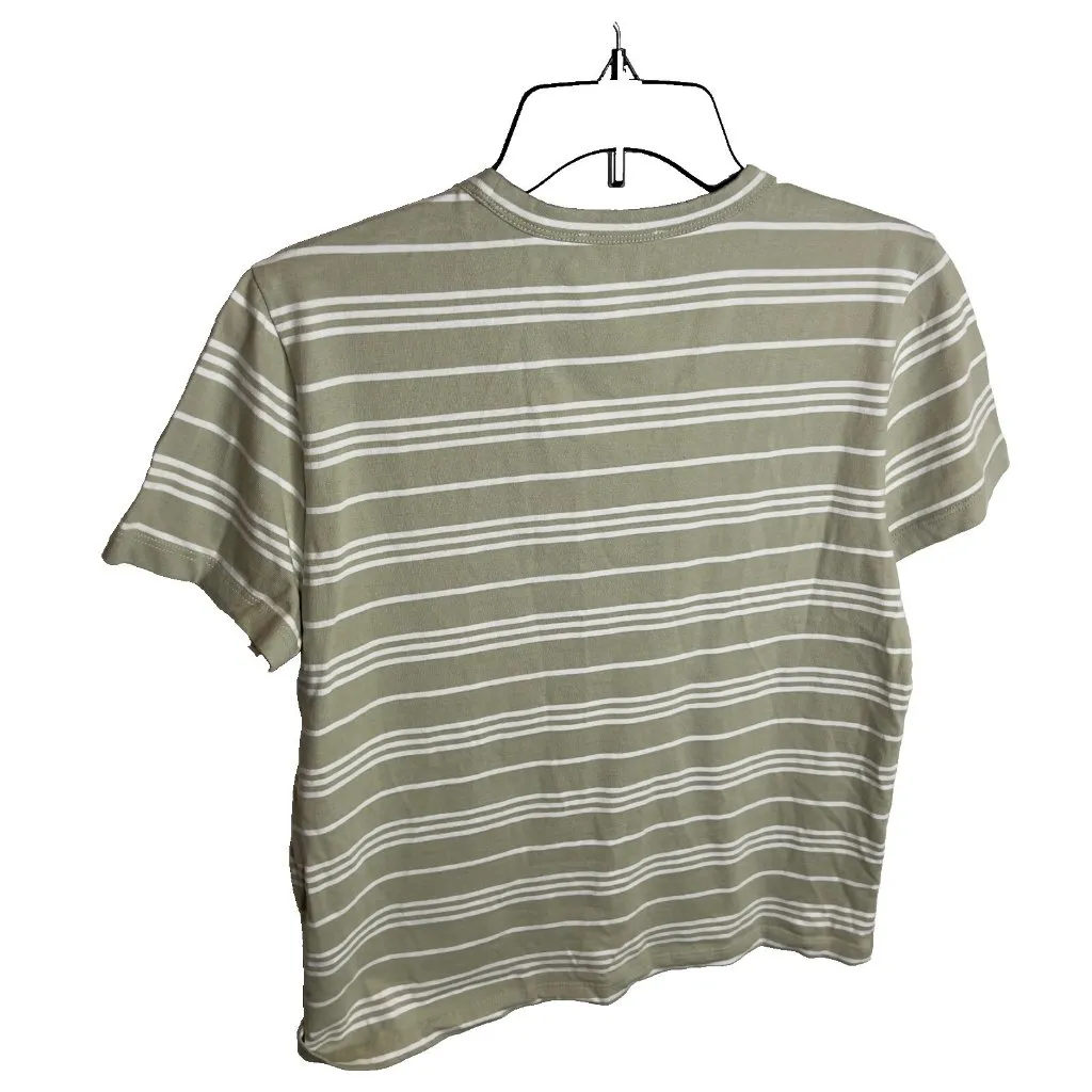 Madewell Womens Cotton Crewneck Tee Striped Dusty Caledon Size XS NT716 - Image 5