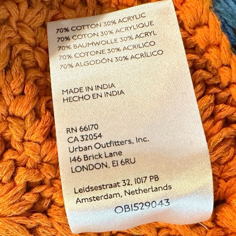 Free People Festival Retro 70s Bella Crochet Halter Top XS Bohemian Coachella - Image 13