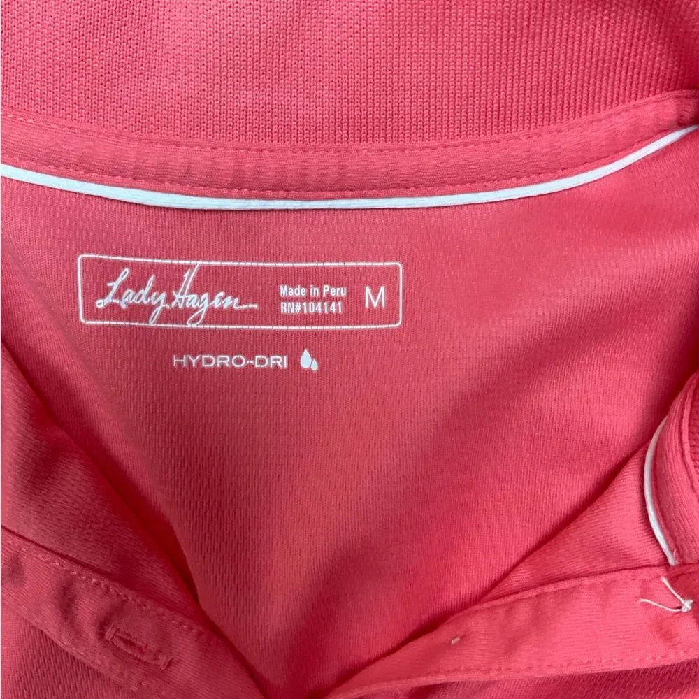 Short Sleeve Coral Hydro-Dri Polo Shirt - Image 5