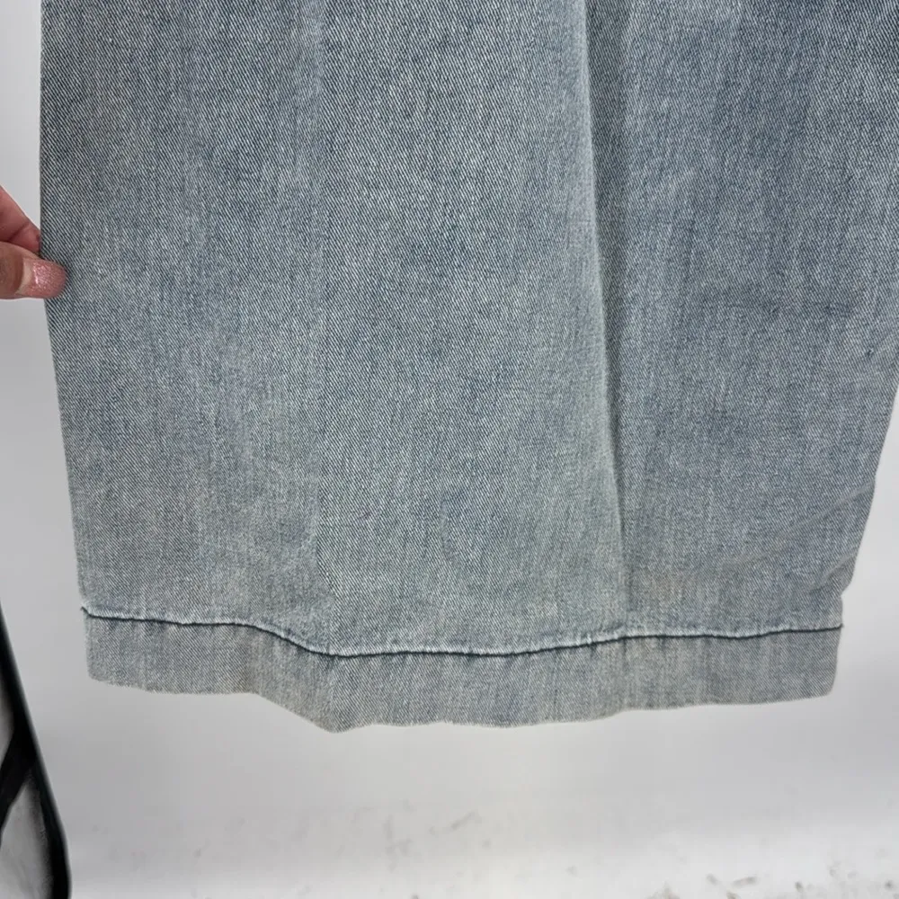 Dazy Flare Wide Leg light wash Jeans XL Vintage Y2K Aesthetic skater grunge 32 Blue - Image 4