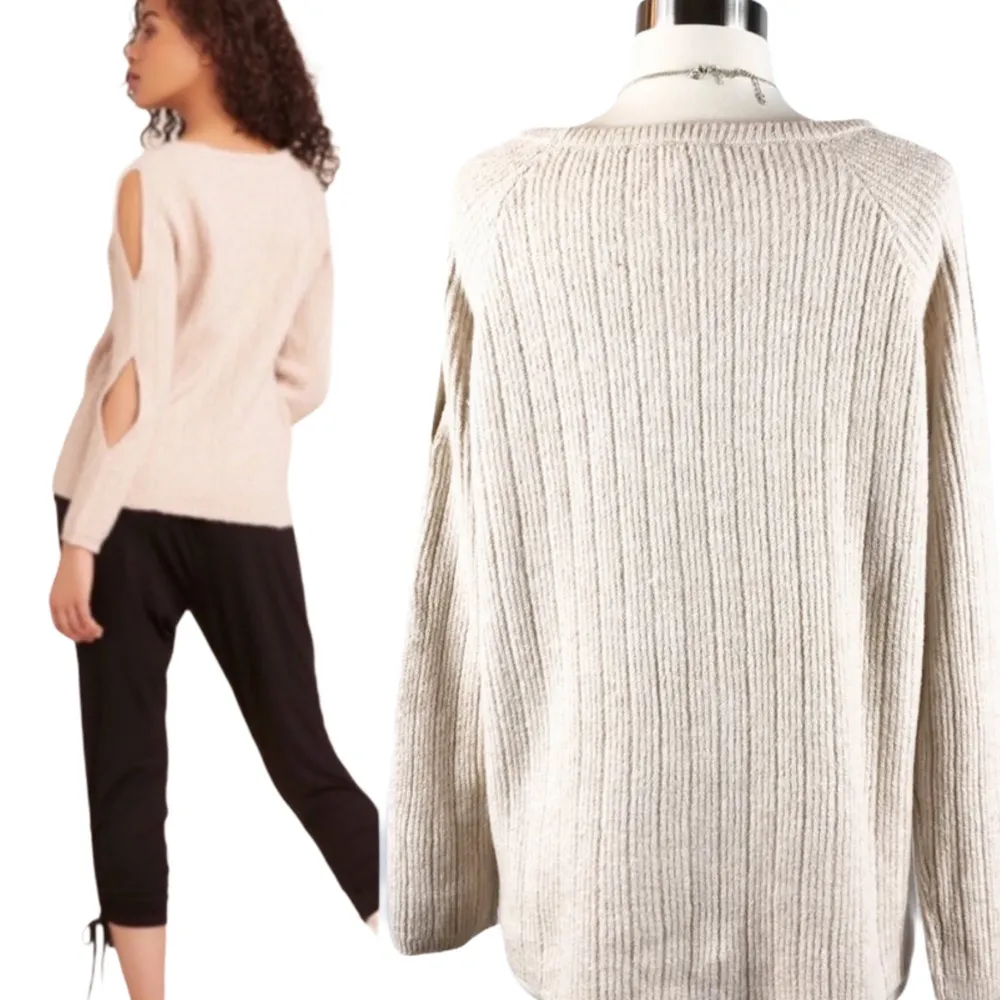 BB DAKOTA REVOLVE Ribbed Sweater Underneath it all Pullover Crew Neck Large NWT - Image 7