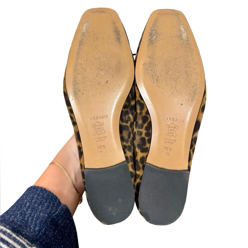 Margaux Fonteyn Ballet Flat in Leopard Suede Sz:40.5/9.5 - Image 12